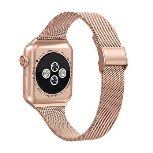 Slim Milanese Apple Watch Band Rose Gold / 38Mm/40Mm