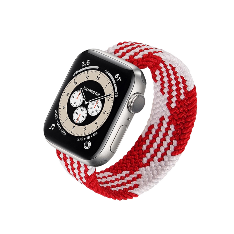 Braided Nylon Solo Loop Apple Watch Band - Tropical
