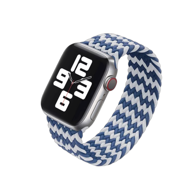 Braided Nylon Solo Loop Apple Watch Band - Patterned