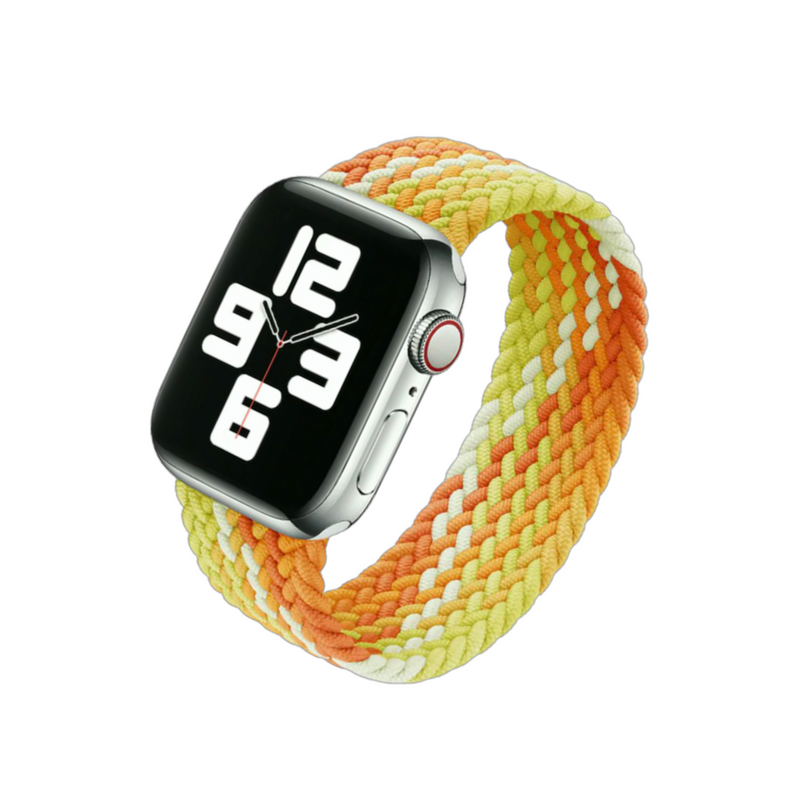 Braided Nylon Solo Loop Apple Watch Band - Tropical