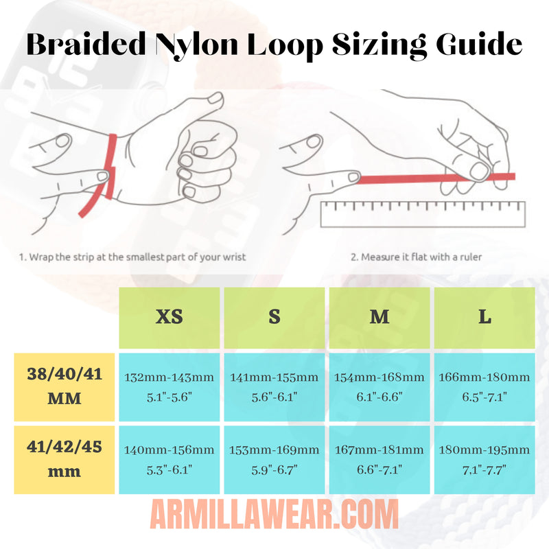Braided Nylon Solo Loop Apple Watch Band - Gradient