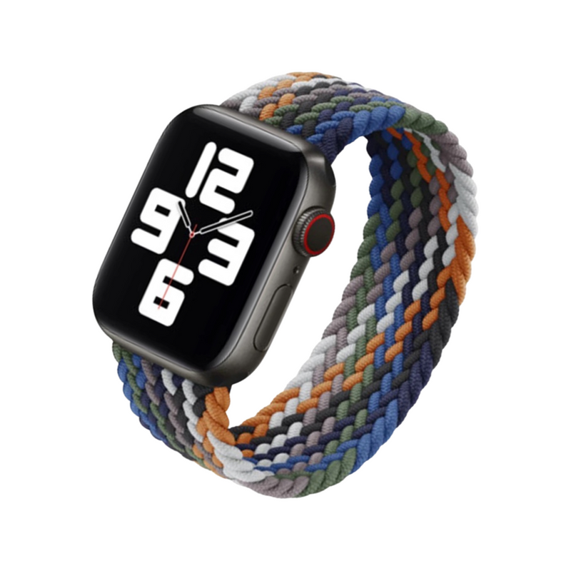 Braided Nylon Solo Loop Apple Watch Band - Gradient