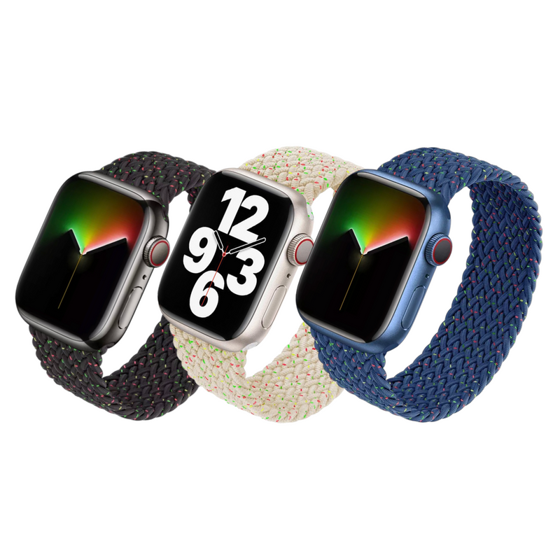 Braided Nylon Solo Loop Apple Watch Band - Galaxy