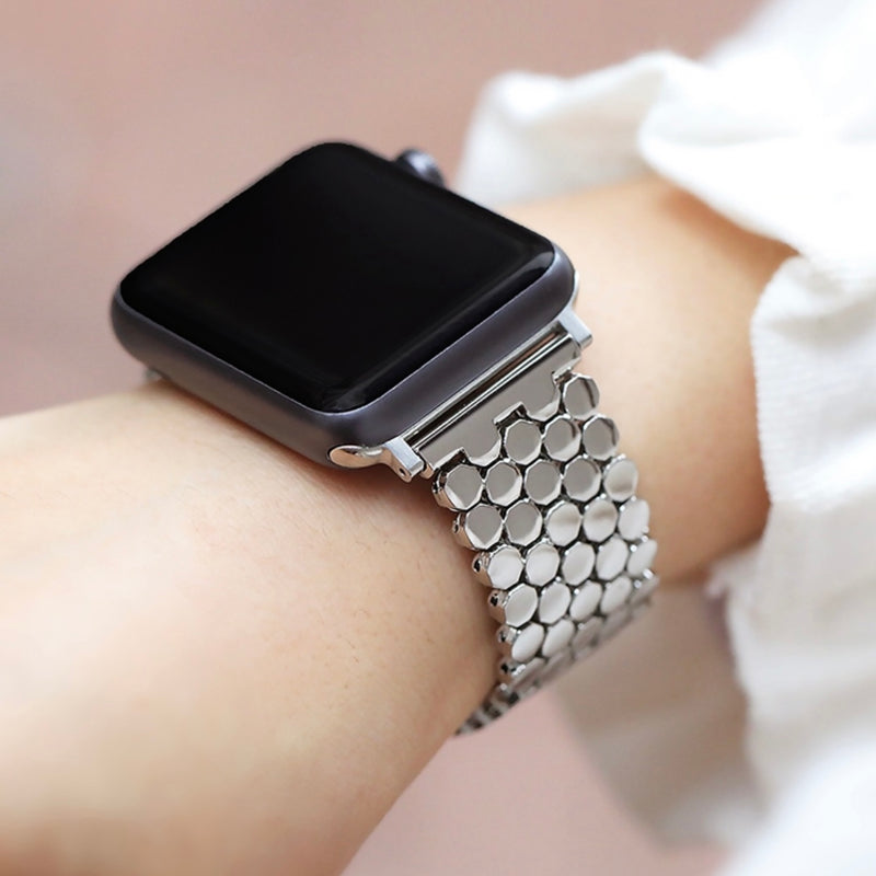 Honeycomb Stainless Steel Apple Watch Strap