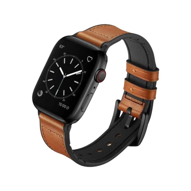 Leather Silicone Strap Apple Watch